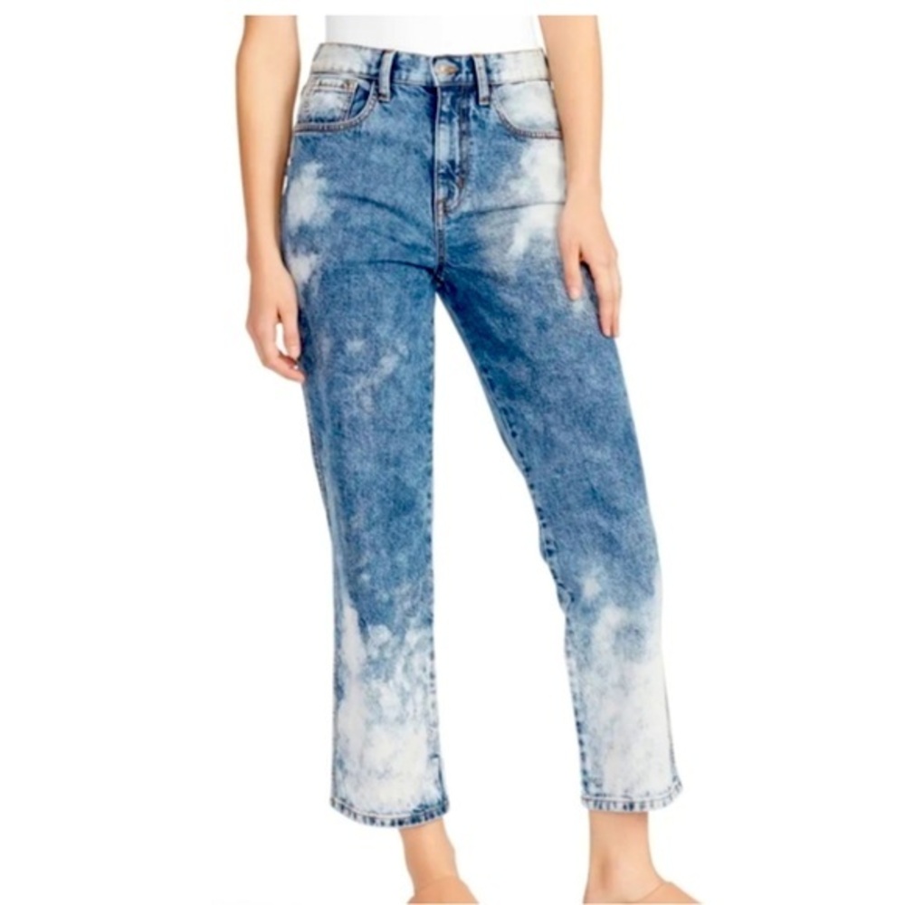 Ella Moss Banyan straight ankle Blue Acid Wash Jeans size 29